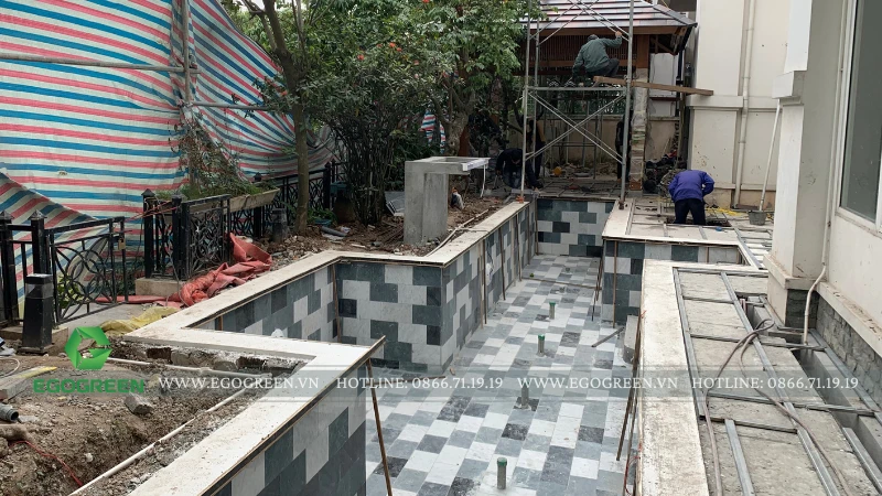 Quy trình 8 bước thiết kế và thi công sân vườn resort của EGOGREEN